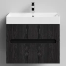 Тумба Бонум, 70 подвесной, Абрикос графит Vodok с раковиной в комплекте Тумба Бонум, 70 подвесной, Абрикос графит Vodok с раковиной в комплекте