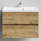 Тумба Бест 80 подвесной, Дуб Тортуга ПВХ 2357-43 Vodok с раковиной в комплекте Тумба Бест 80 подвесной, Дуб Тортуга ПВХ 2357-43 Vodok с раковиной в комплекте