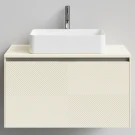 Тумба Соло 90, пример RAL 1015 Светлая слоновая кость, матовая, 1 ящик, подвесной Vodok с раковиной в комплекте Тумба Соло 90, пример RAL 1015 Светлая слоновая кость, матовая, 1 ящик, подвесной Vodok с раковиной в комплекте