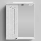 Зеркало Адам 55, Белый камень ПВХ 57805, левая Зеркало Адам 55, Белый камень ПВХ 57805, левая