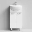 Тумба Манго 40 напольный, ручки колумбия, белый Vodok с раковиной в комплекте Тумба Манго 40 напольный, ручки колумбия, белый Vodok с раковиной в комплекте