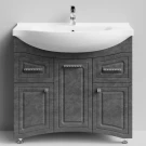 Тумба Адам 90 напольный, Серый камень ПВХ 57806, правый Vodok с раковиной в комплекте Тумба Адам 90 напольный, Серый камень ПВХ 57806, правый Vodok с раковиной в комплекте