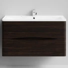 Тумба Адель 100 подвесной, Палисандр ПВХ 43101 Vodok с раковиной в комплекте Тумба Адель 100 подвесной, Палисандр ПВХ 43101 Vodok с раковиной в комплекте