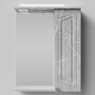 Зеркало Адам 55, Мрамор Белый софт тач 4044-2, правая Зеркало Адам 55, Мрамор Белый софт тач 4044-2, правая