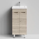 Тумба Смайл 40 напольный, Дубослив ореховый светлый ПВХ 3445 Vodok с раковиной в комплекте Тумба Смайл 40 напольный, Дубослив ореховый светлый ПВХ 3445 Vodok с раковиной в комплекте