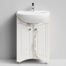 Тумба Адам 55 напольный, Мрамор Белый натур милк ПВХ 2537 Vodok с раковиной в комплекте Тумба Адам 55 напольный, Мрамор Белый натур милк ПВХ 2537 Vodok с раковиной в комплекте