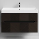 Тумба Элато 100 подвесной, Дуб цвет 20 Vodok с раковиной в комплекте Тумба Элато 100 подвесной, Дуб цвет 20 Vodok с раковиной в комплекте