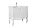 Тумба Эльвира 90 напольный, двери, белая Vodok с раковиной в комплекте Тумба Эльвира 90 напольный, двери, белая Vodok с раковиной в комплекте