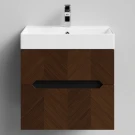 Тумба Элато 60 подвесной, Дуб цвет 11 Vodok с раковиной в комплекте Тумба Элато 60 подвесной, Дуб цвет 11 Vodok с раковиной в комплекте