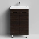 Тумба Смайл 50 напольный, Палисандр ПВХ 43101 Vodok с раковиной в комплекте Тумба Смайл 50 напольный, Палисандр ПВХ 43101 Vodok с раковиной в комплекте