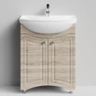 Тумба Адам 65 напольный, Дубослив ореховый светлый ПВХ 3445 Vodok с раковиной в комплекте Тумба Адам 65 напольный, Дубослив ореховый светлый ПВХ 3445 Vodok с раковиной в комплекте