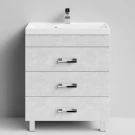 Тумба Орландо 70 напольный, Белый камень ПВХ 57805 Vodok с раковиной в комплекте Тумба Орландо 70 напольный, Белый камень ПВХ 57805 Vodok с раковиной в комплекте