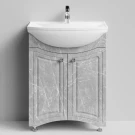 Тумба Адам 65 напольный, Мрамор Белый софт тач 4044-2 Vodok с раковиной в комплекте Тумба Адам 65 напольный, Мрамор Белый софт тач 4044-2 Vodok с раковиной в комплекте