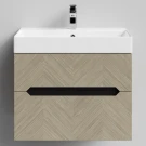 Тумба Элато 70 подвесной, Дуб цвет 22 Vodok с раковиной в комплекте Тумба Элато 70 подвесной, Дуб цвет 22 Vodok с раковиной в комплекте