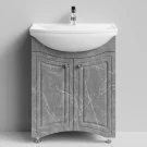 Тумба Адам 65 напольный, Мрамор Серый софт тач ПВХ 4044-1 Vodok с раковиной в комплекте Тумба Адам 65 напольный, Мрамор Серый софт тач ПВХ 4044-1 Vodok с раковиной в комплекте