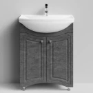 Тумба Адам 65 напольный, Серый камень ПВХ 57806 Vodok с раковиной в комплекте Тумба Адам 65 напольный, Серый камень ПВХ 57806 Vodok с раковиной в комплекте