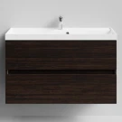 Тумба Бест 100 подвесной, Палисандр ПВХ 43101 Vodok с раковиной в комплекте Тумба Бест 100 подвесной, Палисандр ПВХ 43101 Vodok с раковиной в комплекте