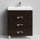 Тумба Орландо 70 напольный, Палисандр ПВХ 43101 Vodok с раковиной в комплекте Тумба Орландо 70 напольный, Палисандр ПВХ 43101 Vodok с раковиной в комплекте