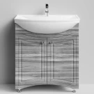 Тумба Адам 75 напольный, Лиственница структурная контрастно-серая ПВХ 64202 Vodok с раковиной в комплекте Тумба Адам 75 напольный, Лиственница структурная контрастно-серая ПВХ 64202 Vodok с раковиной в комплекте